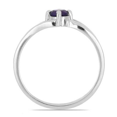 BUY STERLING SILVER NATURAL AFRICAN AMETHYST GEMSTONE RING